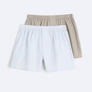 NWT Zara Man Underwear 2 PACK OF MINED POPLIN BOXERS